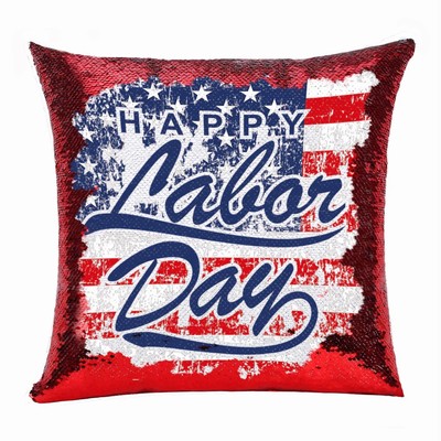 Perfect Custom Sequin Cushion Cover Photo Gift Labor Day